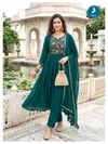 Pears By Kaya Mull Chanderi Anarkali Kurti Set 